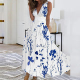 Romy Floral V-Ausschnitt Kleid