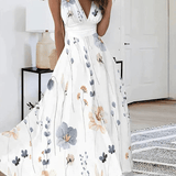 Romy Floral V-Ausschnitt Kleid